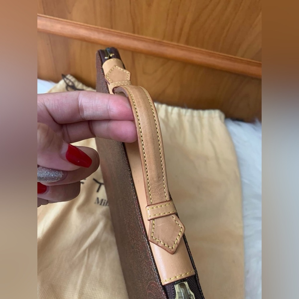 Beautiful ETRO Organizer in PVC and Leather, Bordeaux♥️ - Picture 13 of 16